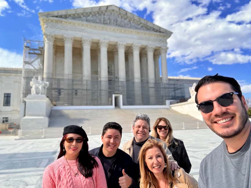 Guided visit inside the Capitol and the Library of Congress - Supreme Court visit: Columns, friezes, and what they symbolize