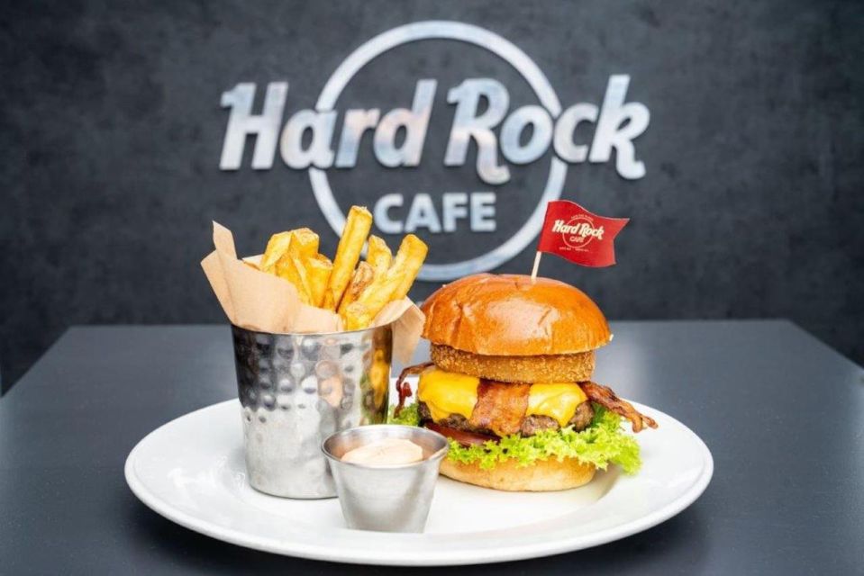 Meal at the Hard Rock Cafe Washington DC - The Rock Shop® experience: memorabilia, souvenirs, and the gift-with-purchase perk