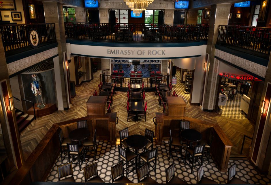 Meal at the Hard Rock Cafe Washington DC - Acoustic Rock (2-course) vs Electric Rock (3-course): choosing your best fit