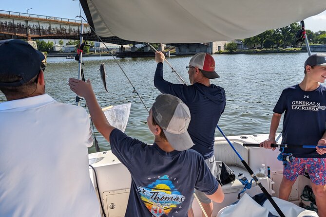 Scenic DC Fishing Charter on the Potomac - JFK Center waterfront look: architecture you can actually watch from the river