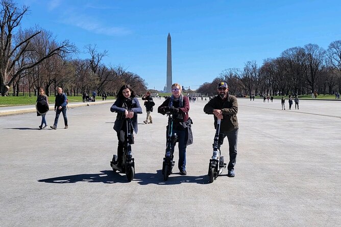 Scooter Tour — Washington DC's Monuments and Memorials - Washington Monument and the Holocaust Memorial Museum: two emotional tones