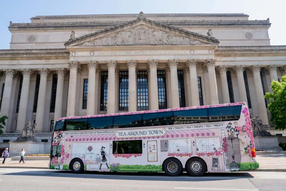 Washington, D.C.: Tea Around Town Bus Tour with Landmarks - Afternoon Tea Menu: Three Teas, Scones, Finger Sandwiches, and Dessert