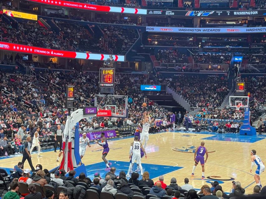 Washington D.C.: Washington Wizards Basketball Game Ticket - Concessions and Matchday Extras: What’s Included and What Costs Extra